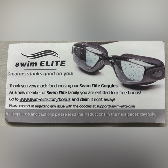 Swim ELITE Swimming Goggles and carrying case - Picture 4 of 9